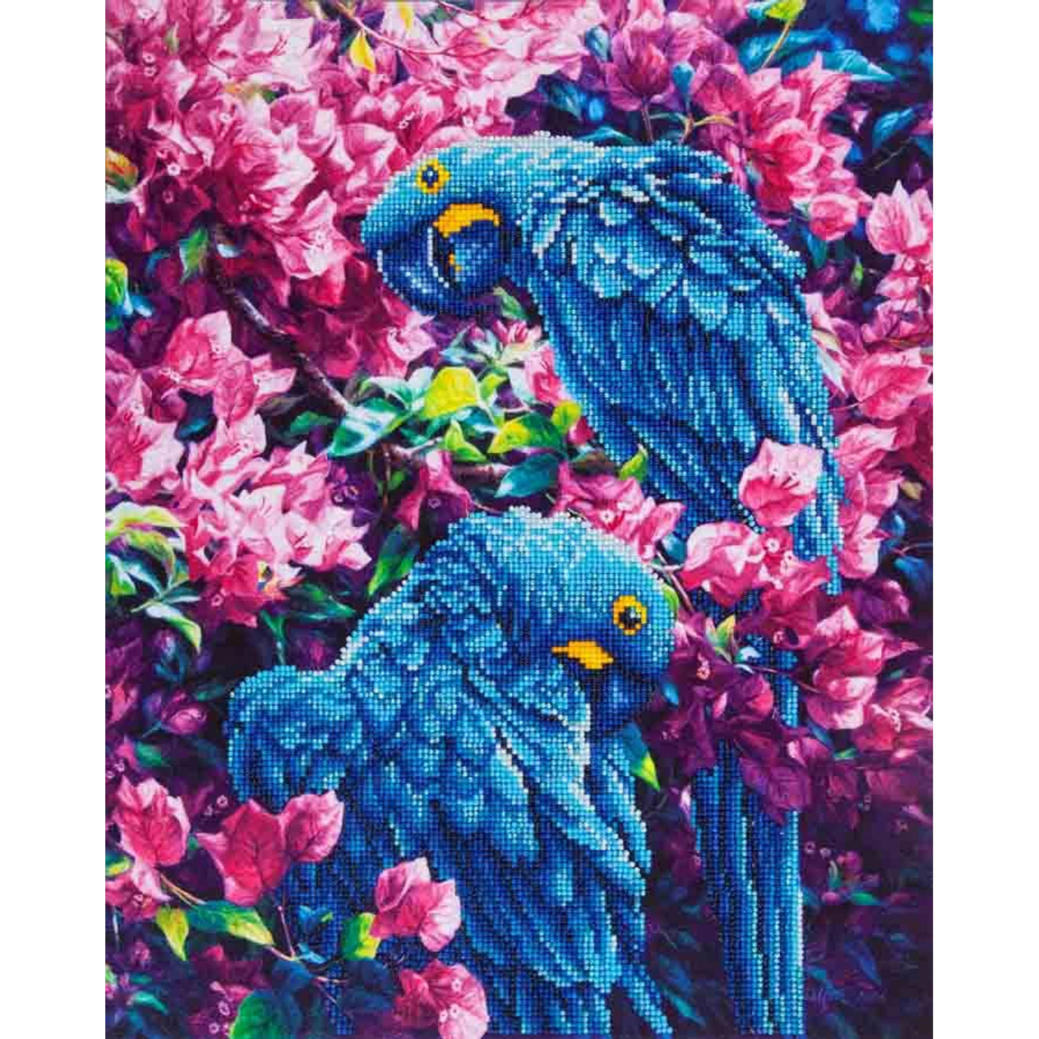 Blue Parrots Diamond Dotz - 52x42 cm - Diamond Painting