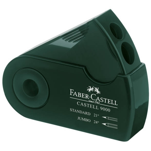 Puntenslijper Faber-Castell "Sleeve" groen