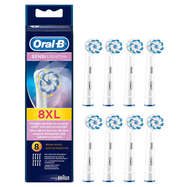- DE BESTE Oral-B Opzetborstels Ultrathin - 8ST - Voor Een Grondige Reiniging