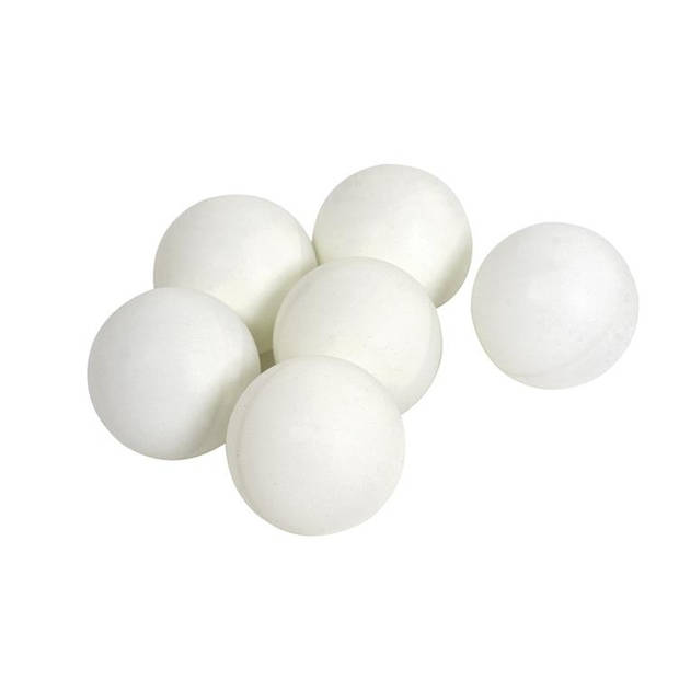 Jonotoys tafeltennisballen 40 mm wit 6 stuks