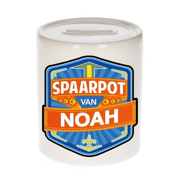 Vrolijke kinder spaarpot voor Noah - Spaarpotten