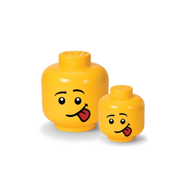 Lego - Opbergbox Hoofd Silly Klein - Polypropyleen - Geel