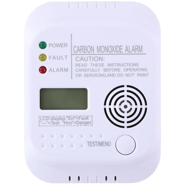 Grundig Koolmonoxidemelder - Sensor - Display - Temperatuurweergave - Testknop - 85 dB