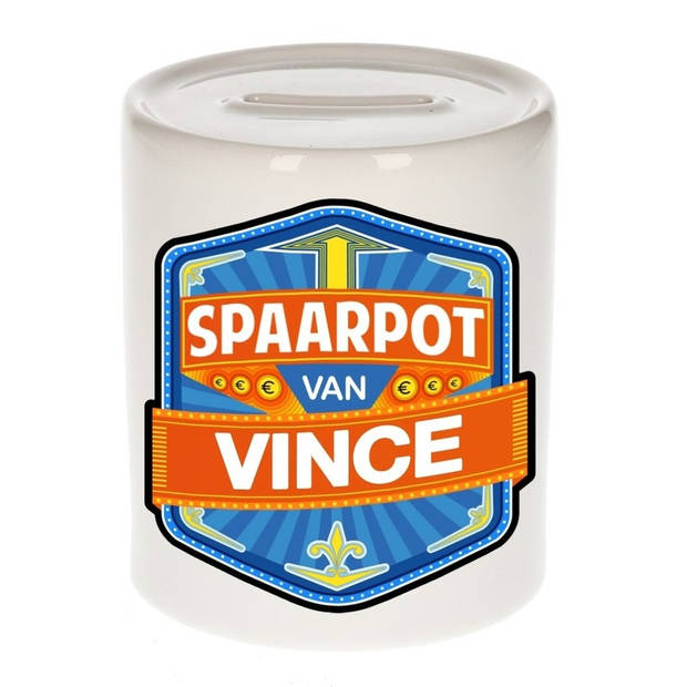 Vrolijke kinder spaarpot voor Vince - Spaarpotten