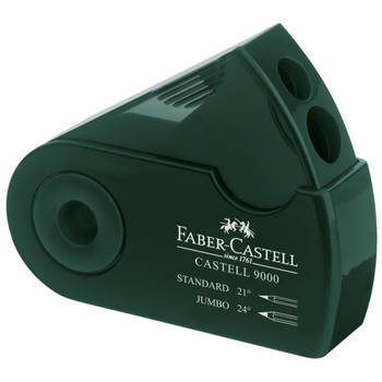 Puntenslijper Faber-Castell "Sleeve" groen