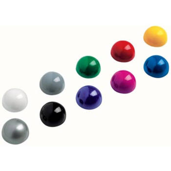 Maul Kogelmagneet, diameter 30 mm, set van 10 stuks, geassorteerde kleuren