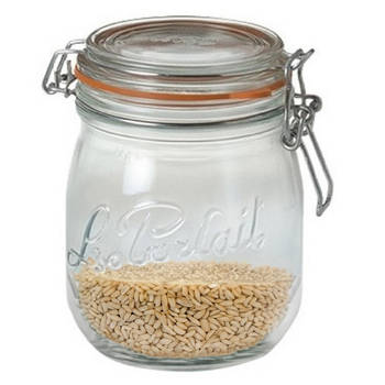 Le Parfait Voorraad/weckpot - glas - transparant - 11 x 8,5 cm - 500 ml - Weckpotten