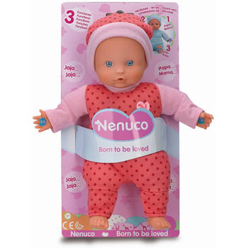 Pop Nenuco soft met 3 functies roze 25 cm