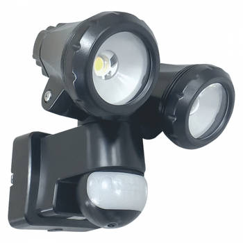 ELRO LT3510P 2-Kops LED Buitenlamp met Bewegingssensor - 2x10W 1550LM - Zwart