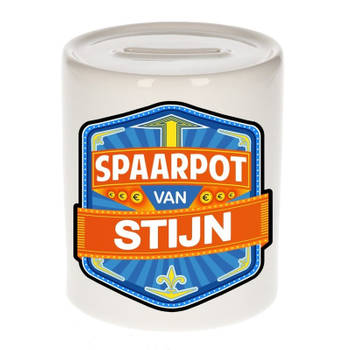 Vrolijke kinder spaarpot voor Stijn - Spaarpotten