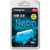Integral Neon USB 3.0 stick, 64 GB, blauw
