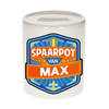 Vrolijke kinder spaarpot voor Max - Spaarpotten