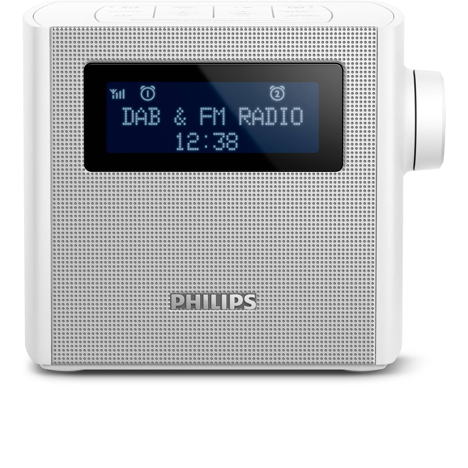 Philips wekkerradio AJB4300W/12 - wit Blokker