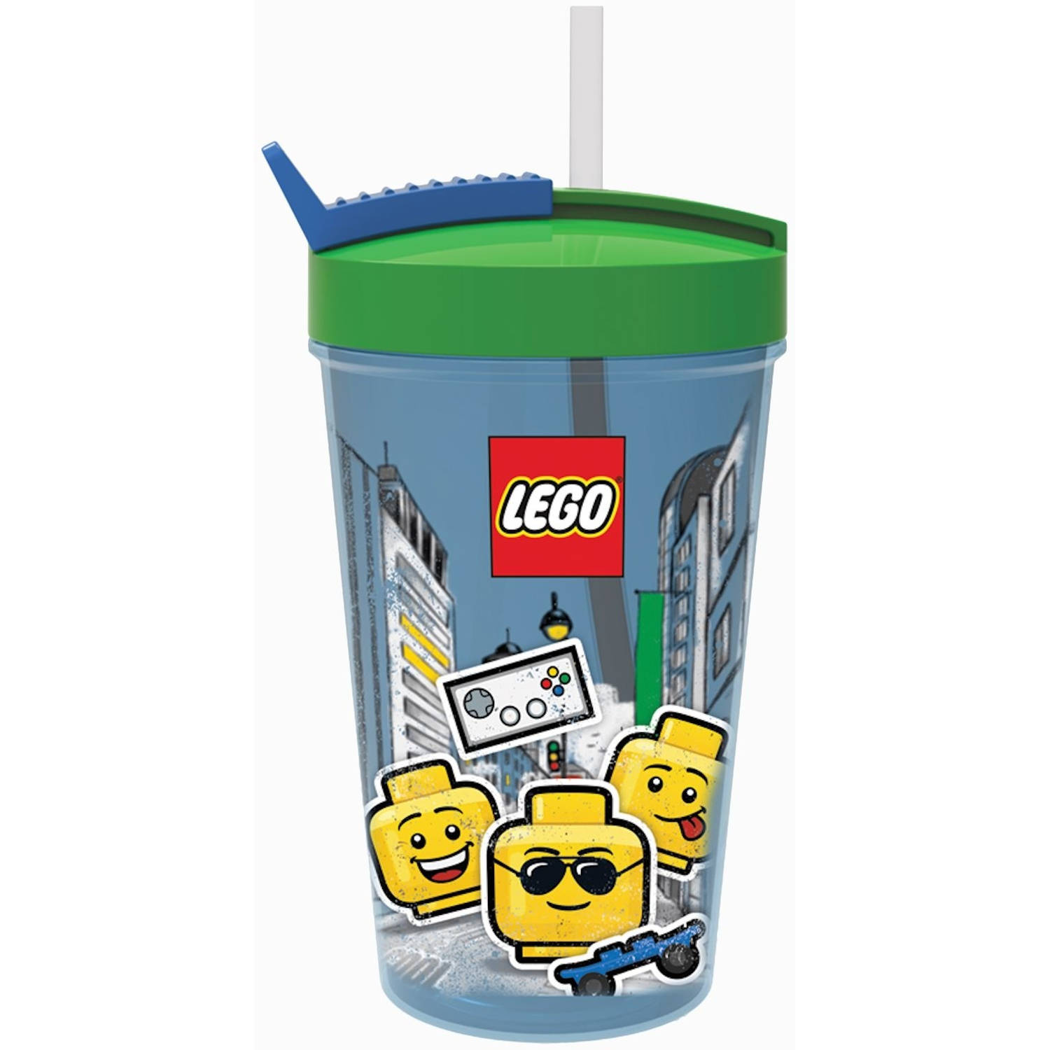 Drinkbeker met rietje Lego Iconic: boy