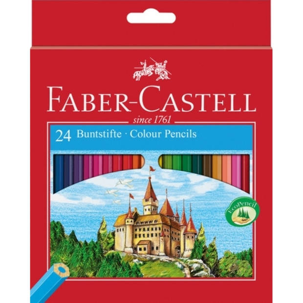 kleurpotlood Faber Castell Castle kartonnen etui à 24 stuks