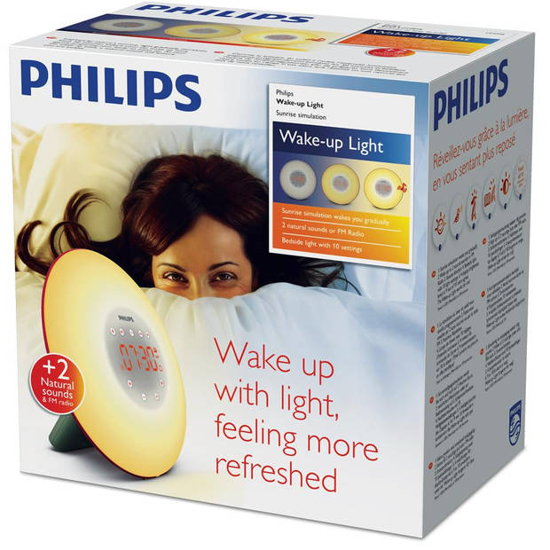 Philips Wake-up Light HF3506/30 - roze/zilver