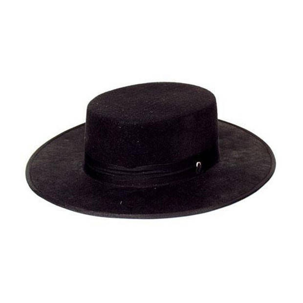 Spaanse hoed zwart - Verkleedhoofddeksels