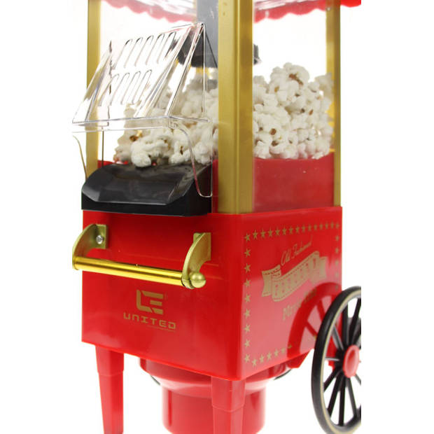United Entertainment Popcorn Maker 38,5 x 23 x 18,3 cm rood