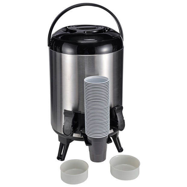 Haushalt 26106 - Thermoskan waterpot - 2 tapkranen - 9 liter