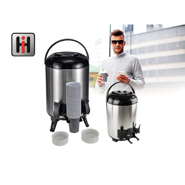Haushalt 26106 - Thermoskan waterpot - 2 tapkranen - 9 liter