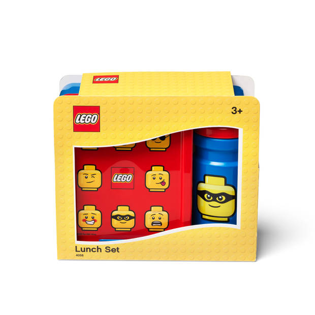 Lego - Lunchset Iconic - Polypropyleen - Blauw