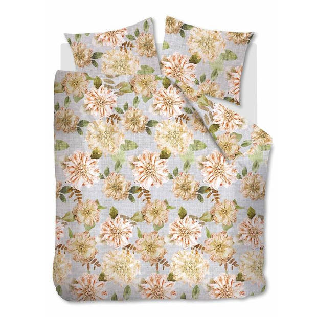 Beddinghouse Linen Flower dekbedovertrek - Lits-jumeaux (240x200/220 cm + 2 slopen) - Katoen - Natural