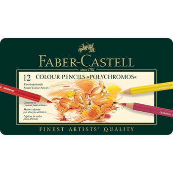 kleurpotlood Faber-Castell Polychromos etui à 12 stuks