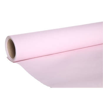 Cosy & Trendy Tafelloper - papier - licht roze - 480 x 40 cm - Feesttafelkleden