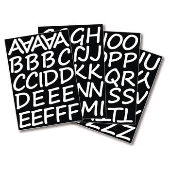 1x Setje alfabet plakletter stickers ongeveer 5 cm - Stickers