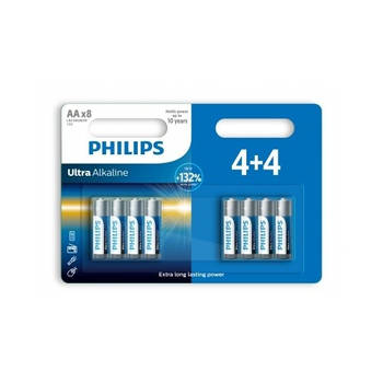 Philips batterijen ultra alkaline LR6/AA 8 stuks