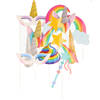 Foto prop set Eenhoorn - 12-delig - unicorn/regenboog thema feest - kinderfeestje photo booth - Fotoprops