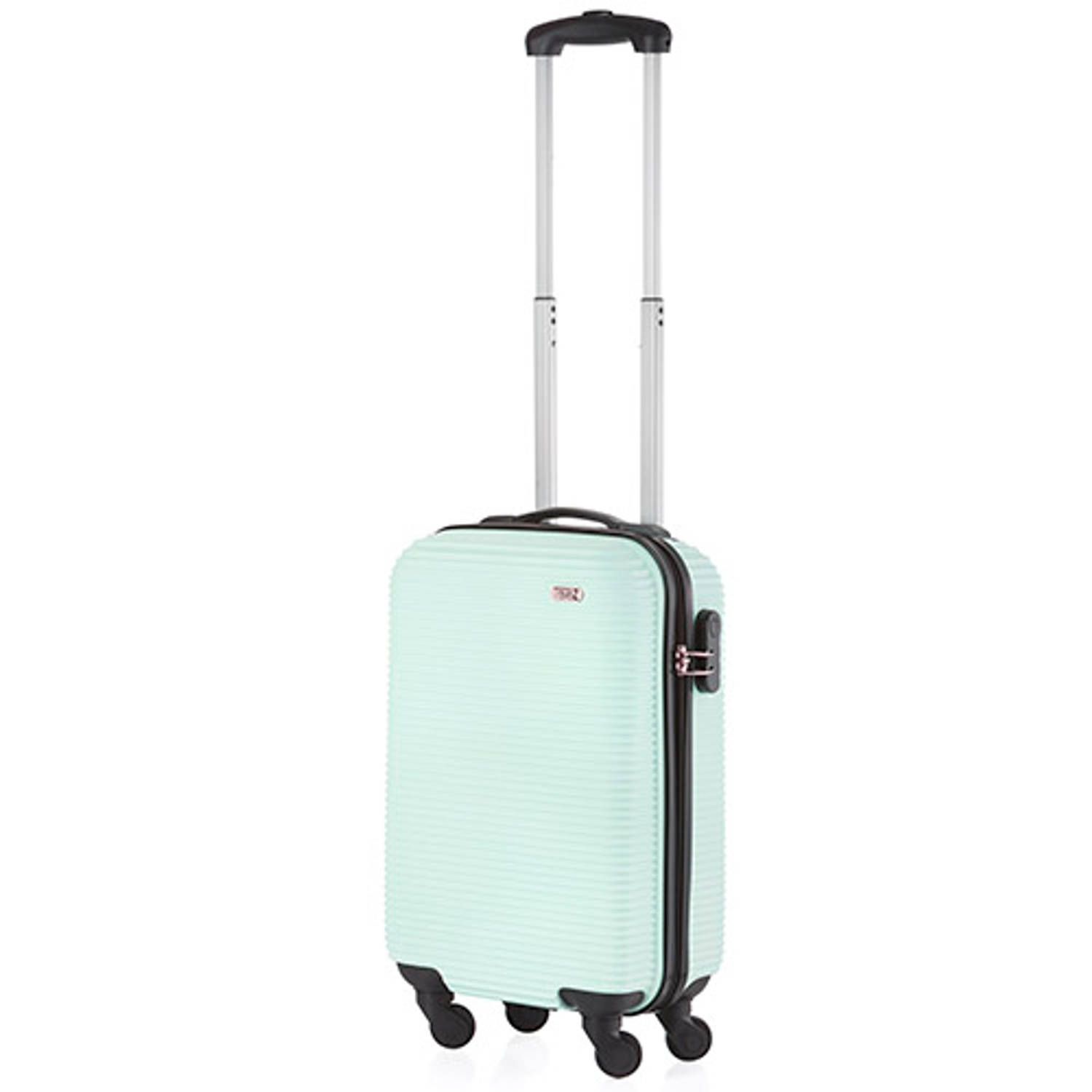 TravelZ Horizon Handbagagekoffer 54cm ABS Trolley met gevoerde binnenkant Mint