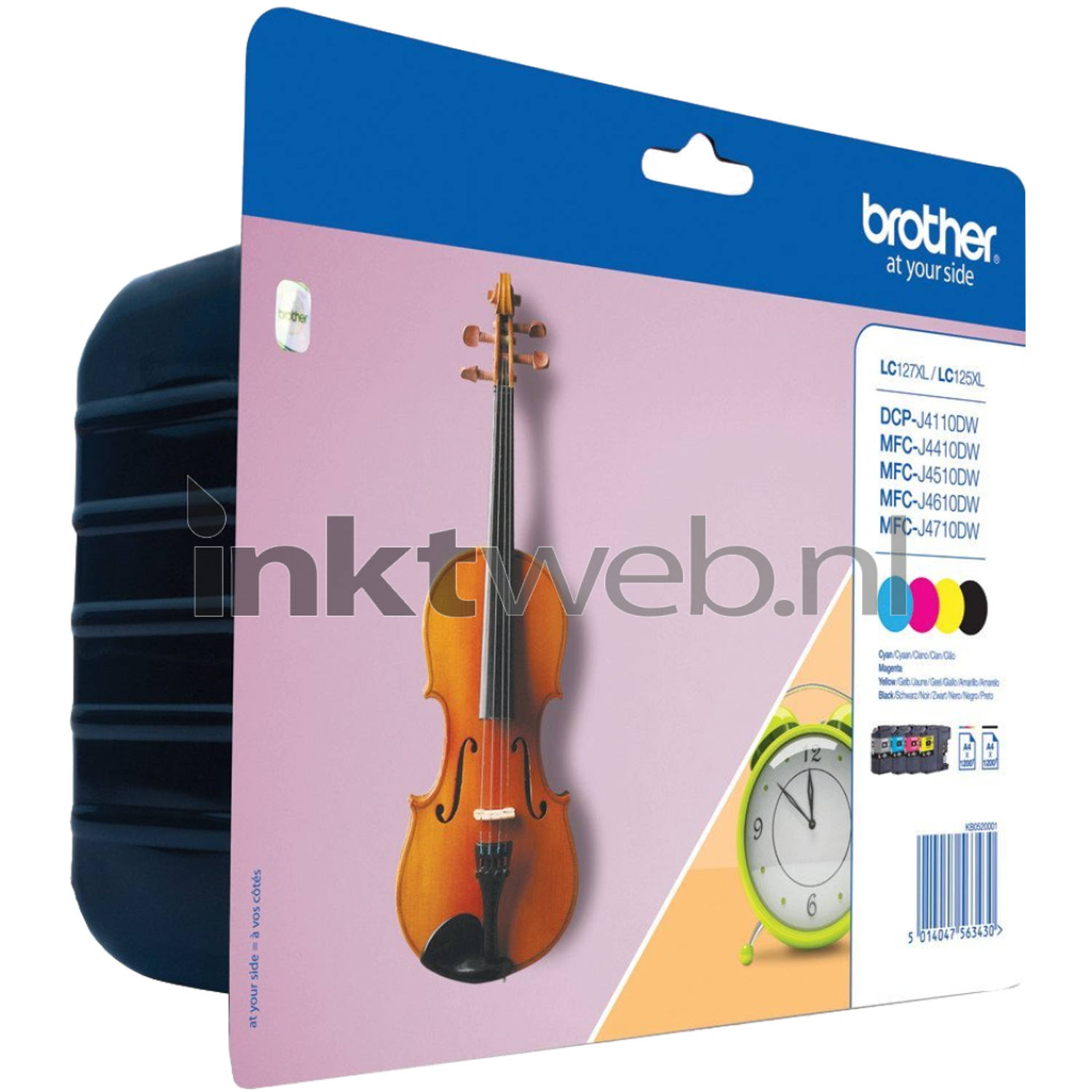 Brother LC-127XL Value-pack zwart en kleur cartridge