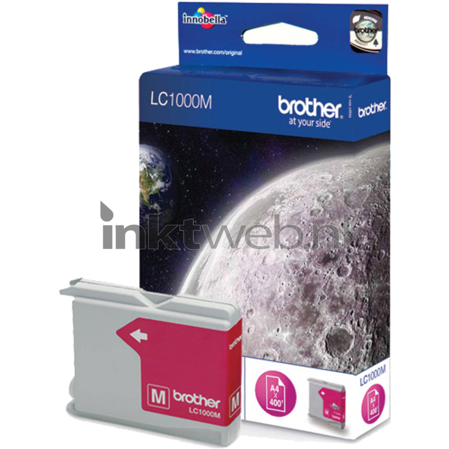 Inkcartridge Brother LC-1000MBP rood