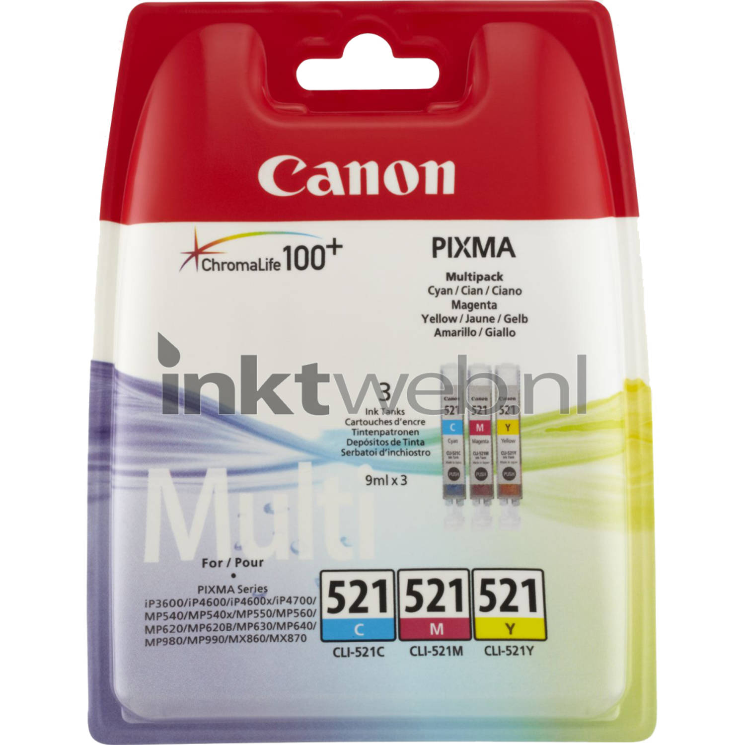 Canon CLI-521 Multipack kleur cartridge