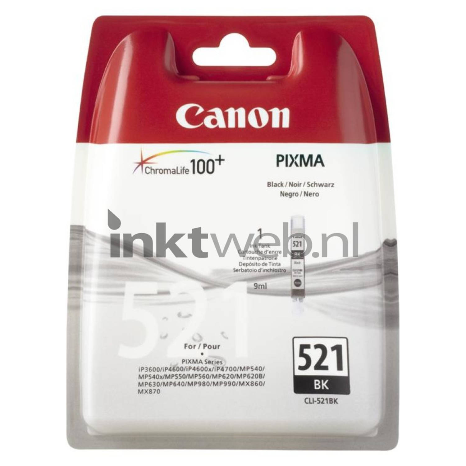 Canon CLI-521BK zwart cartridge