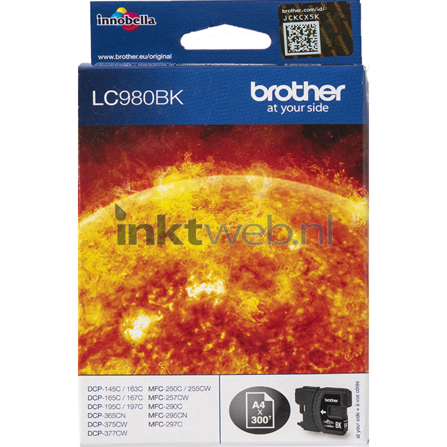 Inkcartridge Brother LC-980BKBP zwart