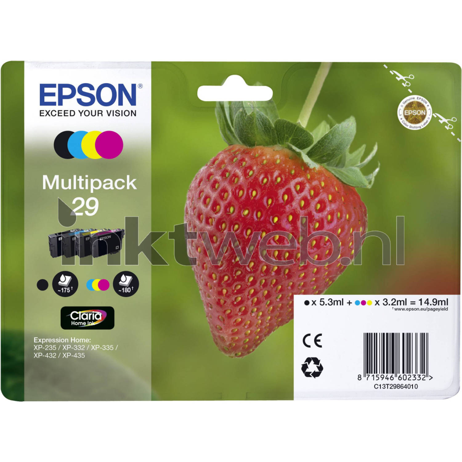 Epson 29 multipack zwart en kleur cartridge