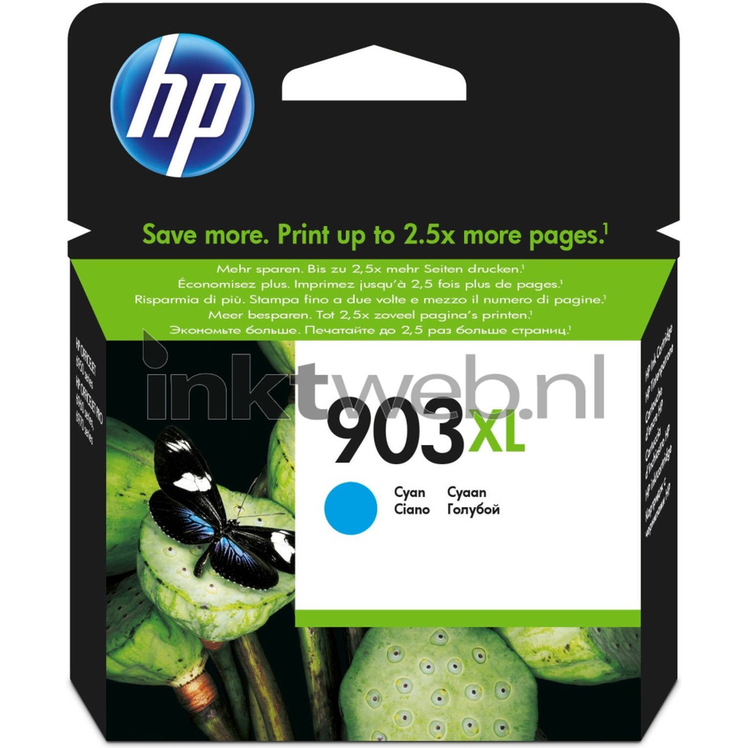 HP HP 903XL Ink Cartridge Cyan High Yield 825 Pages (T6M03AE#BGX)