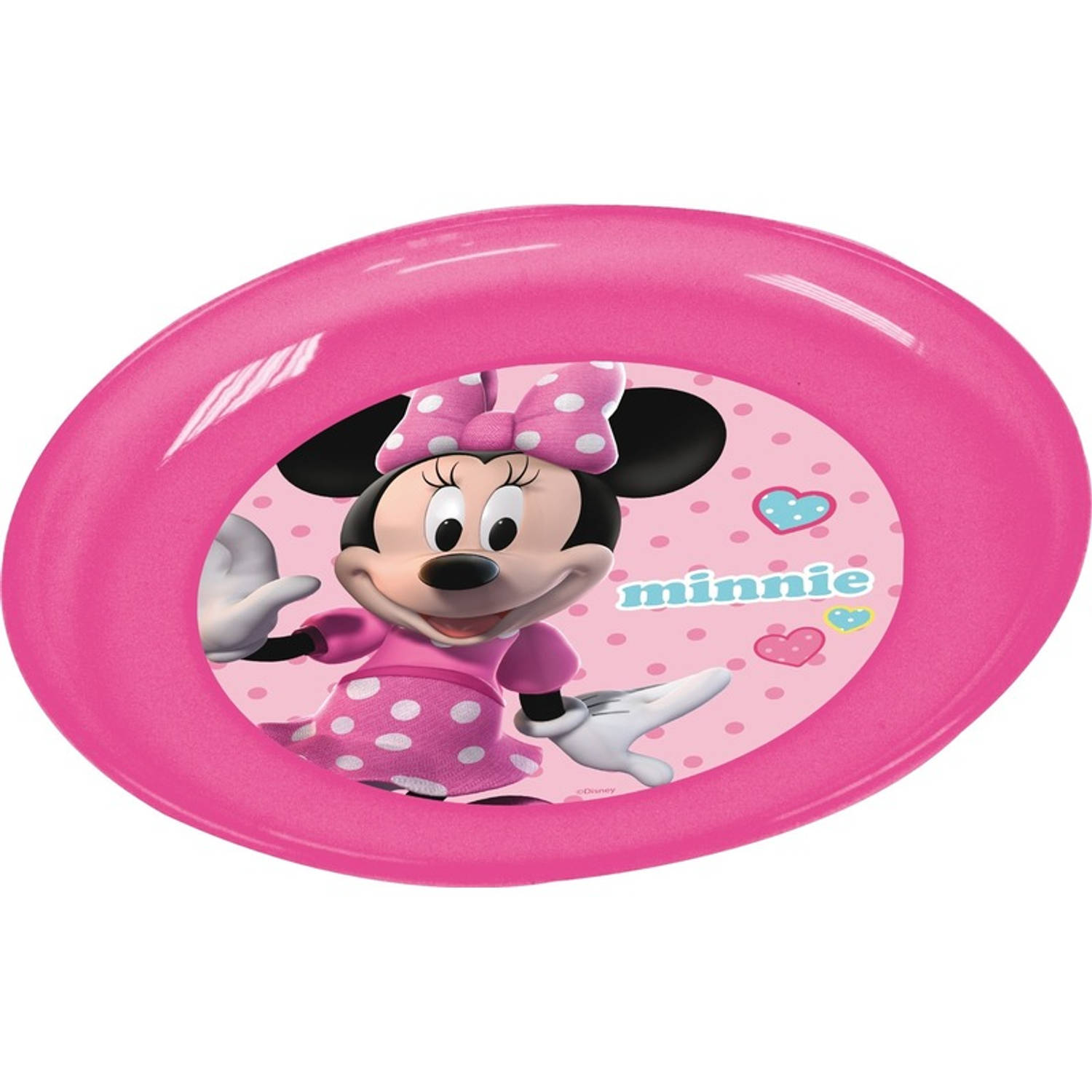 Lyrisch Toestand vacature 4x Plastic Disney Minnie Mouse bordjes | Blokker