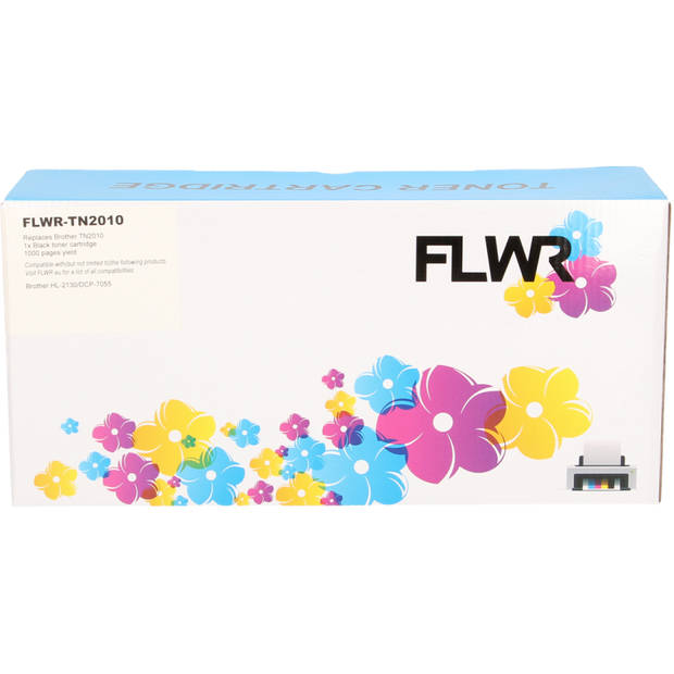 FLWR Brother TN-2010 zwart toner