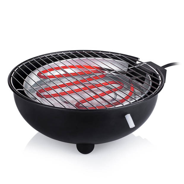 Tristar BQ-2880 Elektrische Barbecue - Grilloppervlak 30 cm - Vaatwasser bestendig rooster - Zwart