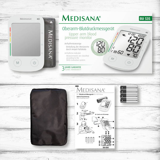 Medisana bovenarmbloeddrukmeter voice BU535