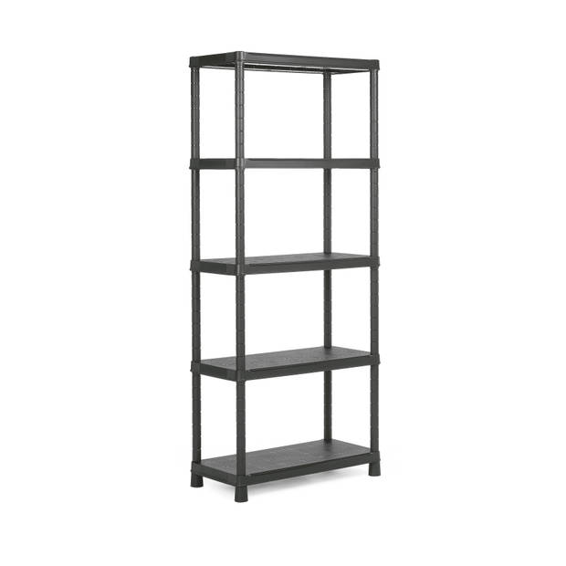 Keter Plus shelf 80/5 - 5 Planken - 80x40x187 cm - Zwart