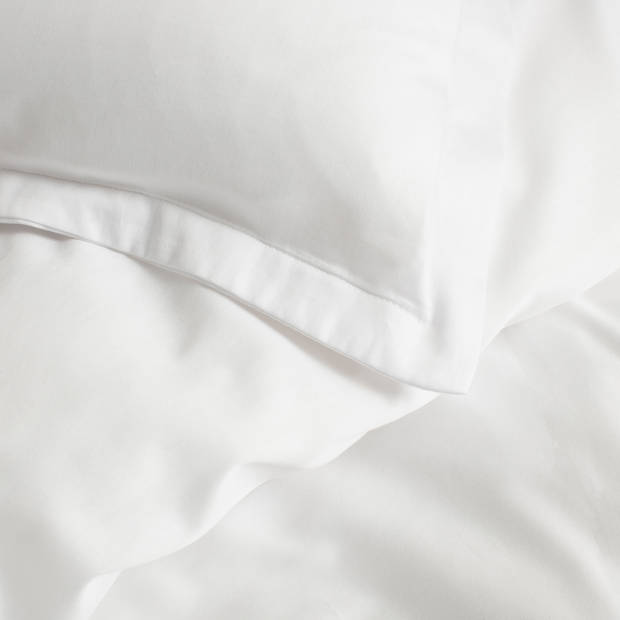 Cinderella Kussensloop Hotelsluiting Katoen Satijn Volant - white 60x70cm
