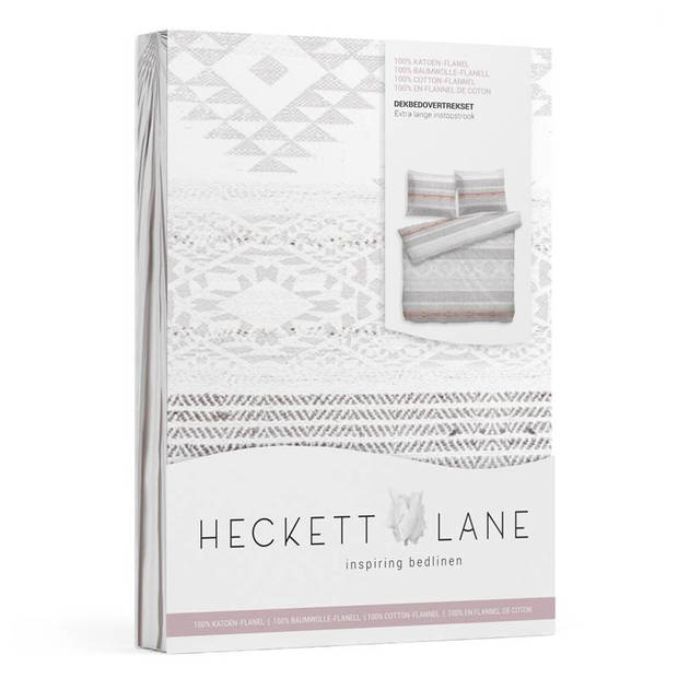 Heckett & Lane Mika flanel dekbedovertrek - 2-persoons (200x200/220 cm + 2 slopen)