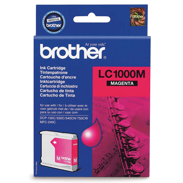 Brother inktcartridge, 400 pagina's, OEM LC-1000M, magenta 5 stuks