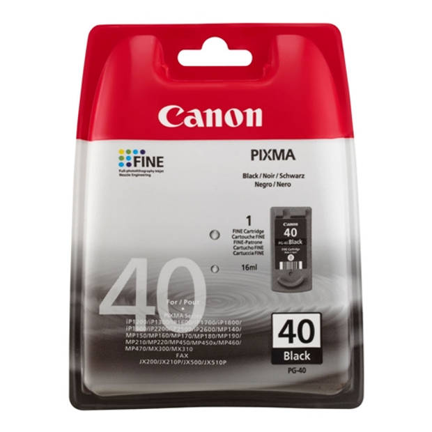 Canon cartridge PG-40 BK (zwart)