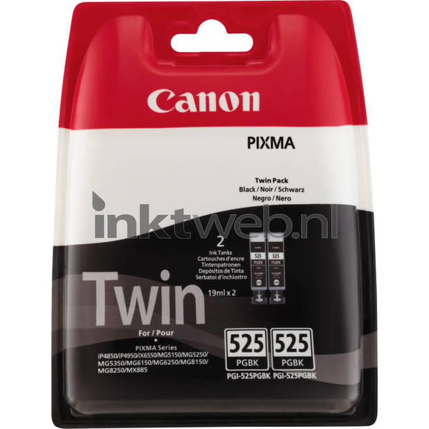 Canon PGI-525BK twinpack zwart cartridge