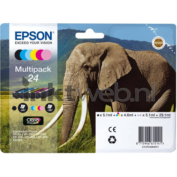 Epson 24 Multipack zwart en kleur cartridge